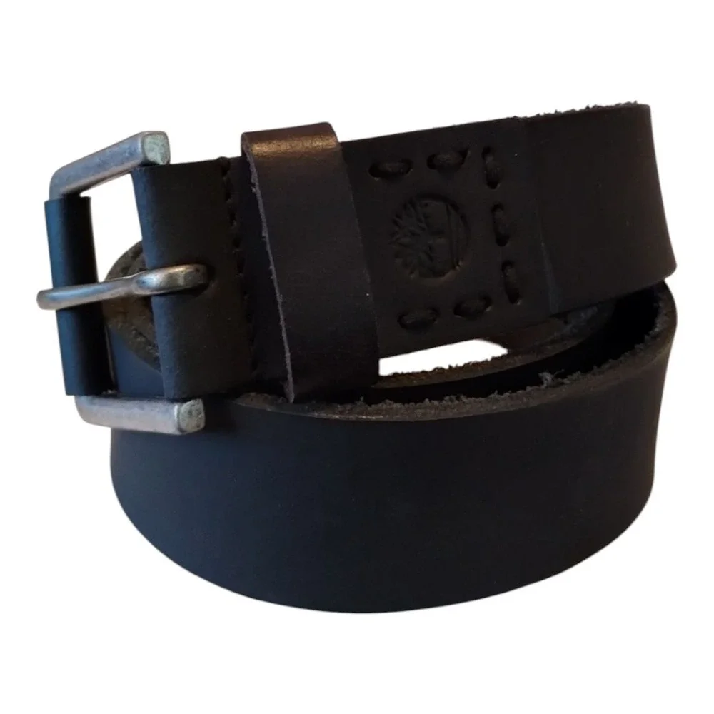Timberland PRO Men's Black Sz 36‎ Genuine Full Grain Leather Black Belt